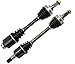 DTA DT1848920521 front Left Right Pair - 2 New Premium CV Axles Fits 2006-2009 Ford Fusion 2.3L, Milan 2.3L; 2003-2008 Mazda 6 2.3L Only, Excludes Mazdaspeed Model