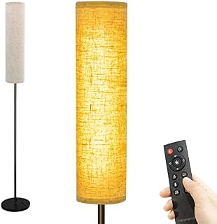 Wellwerks Floor Lamps for Living Room, 12W LED Floor Lamp with Remote Control and 4 Color Temperatures, Timer Reading Lamp, Standing Lamps for Bedroom, Office