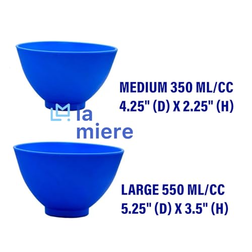Tazón de mezcla dental color azul oscuro de 350 ml miniatura 3
