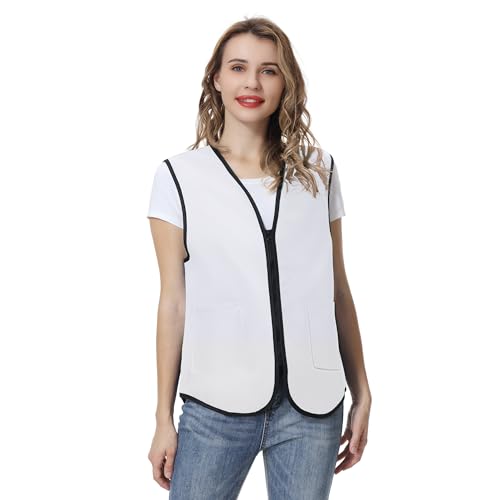 TopTie Custom Supermarket Uniform Vest Zipper Volunteers Event Vest Add Your Logo4