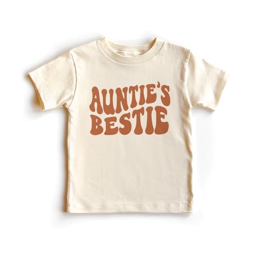 Auntie's Bestie Toddler Shirt - Cute Gift From Aunt - Gift For Niece or Nephew - Best Friends T-Shirt - Natural Boho Toddler & Youth Tee