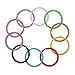 Udekit 25mm Metal Split Colorful Key Ring for Keys Organization (50 Pieces A Set for 10 Colors, Each Color with 5 Pieces)