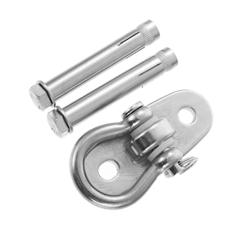 Happyyami 1 Juego Gancho De Columpio Inoxidable Colgante Hardware Gancho para Colgar Hamacas Equipo Balancearse Deber Accesorios Silla Hamaca Gancho Ganchos para Hamacas Manos Perchas Silver