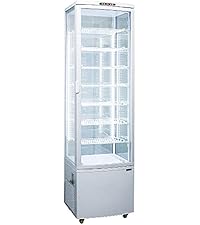 5698【美品】レマコム 冷蔵ショーケース 84L ホワイト R4G-84SLW Amazon | レマコム 4面ガラス冷蔵ショーケース フォーシーズン