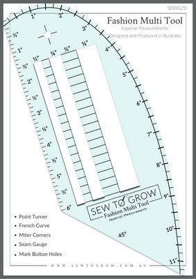 Sew To Grow - Fashion Measuring Multi-Tool Ruler