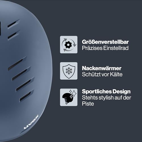 uvex Wanted, verstellbarer Ski- & Snowboardhelm mit verschließbarem Belüftungssystem für Damen &...
