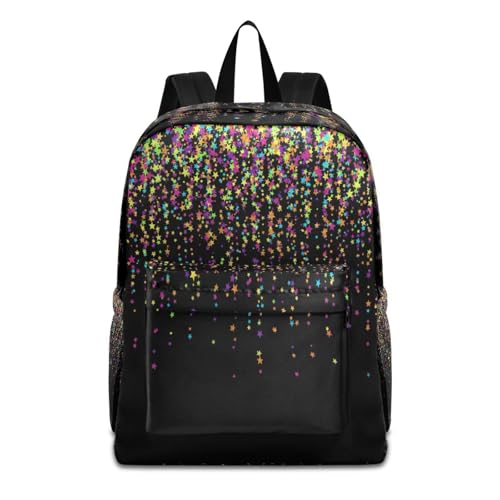 Mochila escolar ligera y mochila casual colorida con bolsillos laterales