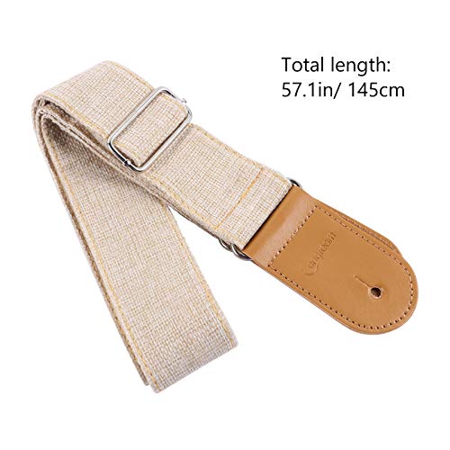 Milisten Et Ceinture En Coton Et Double Avec Pour Extrémités Des Épaules Sangle De Guitare Réglable Musical Beige… - Les Beatles, Paul McCartney, John Lennon, RIngo Starr, George Harrison Milisten Et Ceinture En Coton Et Double Avec Pour Extrémités Des Épaules Sangle De Guitare Réglable Musical Beige… – Image 7