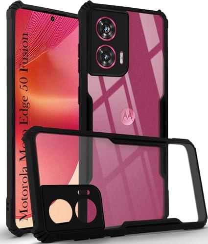 Image of Jkobi Back Case Cover for Motorola Moto Edge 50 Fusion (Shockproof with Polycarbonate Clear Panel)
