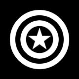 CCI Creative Concept Ideas Captain America Vinyl Decal Sticker| Cars Trucks Vans Walls Laptop |White| 4.5 in Decal | CCI212