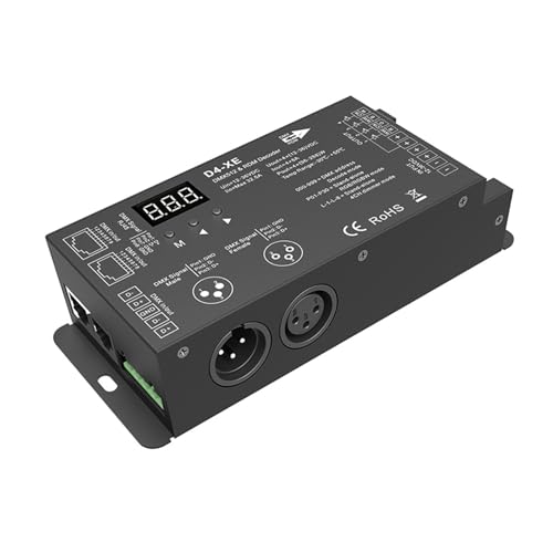 Contrôleur DMX 4CH 5CH RDM avec variation fluide pour LED 12V 24V