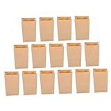 DEARMAMY 100 Stück Kraftpapier Tüten Lebensmittelechte Papiertüten für Snacks Faltbare Beutel für Süßigkeiten und Gebäck Praktische Verpackung für Partys und Events Dünnes Kraftpapier