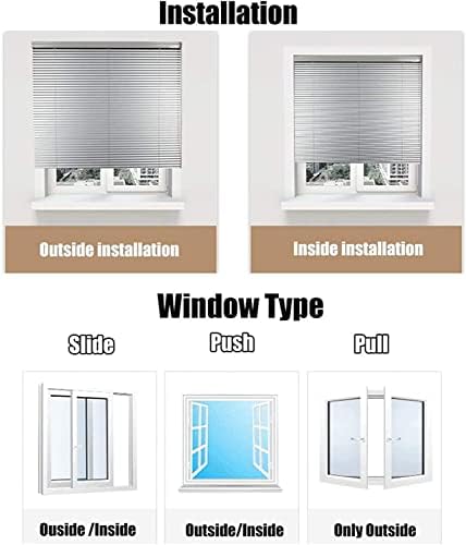 My Home Store PVC window Venetian Blind Blinds Easy Fit Trimmable Fittings Window Treatment Shutter Twist Open Close (White-PVC, 120cm wide (47.2") x 150cm Drop)