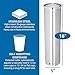 San Jamar Large Pull-Type Cup Dispenser 12 - 24 Oz. Cups for Restaurants, Dining Halls, and Fast Food, Stainless Steel, 16 Inches, Silver, (Pack of 6)