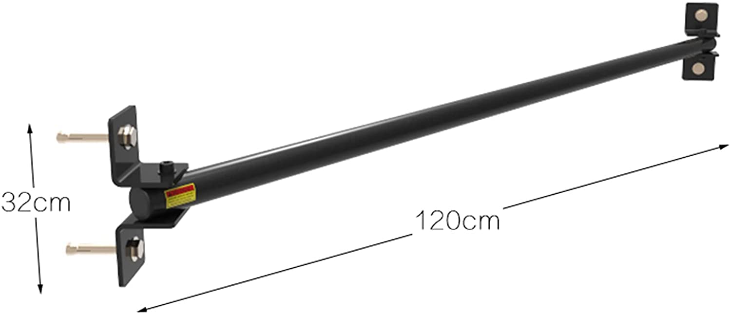 Drążek do treningu siłowego, 120 cm, naścienny, stalowy, do podnoszenia podbródka i ćwiczeń