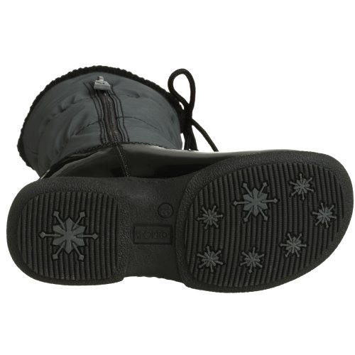 Sporto Esther Snow Boot (Little Kid, Big Kid),Black/Grey,3 M Little Kid4