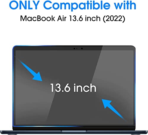 Image of Screen Protector Compatible with 2022-2025 MacBook Air 13.6 inch (M2 /M3 /M4 Chip), Screen Guard Film Accessories for MacBook Air 13'', Crystal Clear