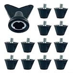 12pcs Football Boot Studs Replacement Spikes with Wrench - 5mm ThreadNon-Slip Cleats for Rugby Soccer Hiking Shoes | Mixed Sizes 7/10/13/16mm(16mm)