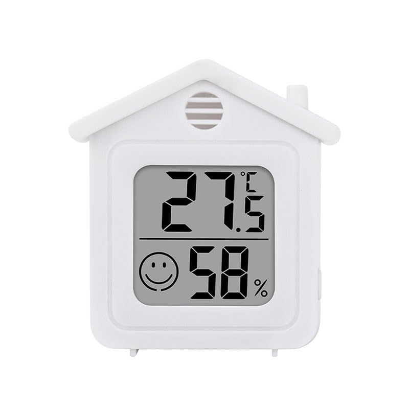 ABS Electronic Digital Display Wall-Mounted Indoor Household Thermometer Flower House