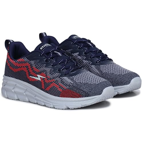 Image of ATHCO mens Magnet Running Shoes for Man Comfortable Men's Sports Shoes with Memory Foam Cushioned Insole Sports Shoes for Men Running Walking Lightweight Gym Shoe for Men Comfortable Stylish & Casual Walking Shoe for Man Anti Slip Gym Footwear