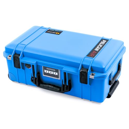 Image of Electric Blue Pelican 1535 Air Carry-on Case - Comes empty - Black Handles & Latches.