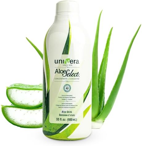 Univera Aloe Select Original, Prebiotic Supplement - Certified Organic Aloe Vera, 340mg per Serving, 10% Polysaccharide Retention, Digestive Enzymes for Immune Support & Gut Health - 30 Days Supply