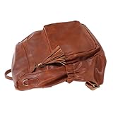 DIKACA Mochila Vintage para Mujer de PU con Gran Capacidad Múltiples Compartimentos Ergonómicos Diseño Retro Clásico para Viajes Diario y Actividades al Aire