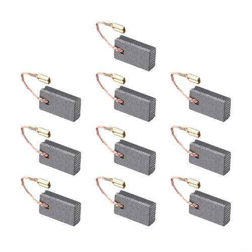 Lot de 10 balais de charbon pour meuleuse d'angle Bosch GWS 1000 1100 1400 10 11 14 15-125, compatibles avec SG1250 PW5000C GD0810C GD0800C