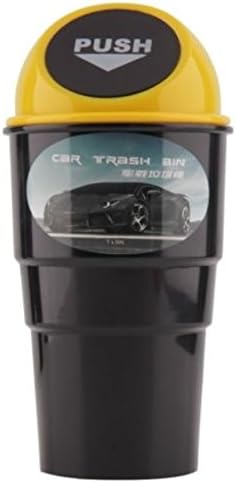 Automotive Cup Holder Garbage Can Trash Bin (Gray)