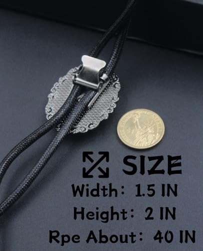 Image of PEARLY JUN Bolo Tie for Women Men Flower Rose Western Cowboy Brown Leather Country Style String Vest Gifts