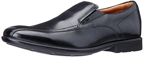 Image of Clarks Men's Gosworth Step Black Leather Formal Shoes - 10 UK