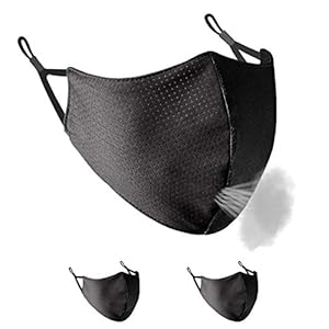 Borgasets Breathable Sport Face Mask for Men Women Youth Adjustable Reusable Washable Comfort Mask