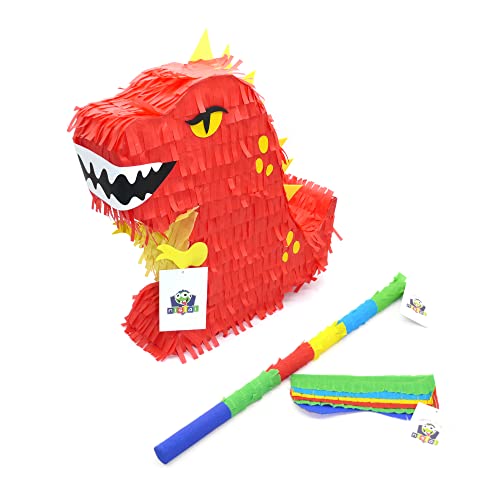 Nislai® Set Pinata dinosaure - pour la fête du dragon - pinata anniversaire garcon - Parfait comme cadeau pinata - fête décorative - 43 x 34 x 10 cm - Avec...