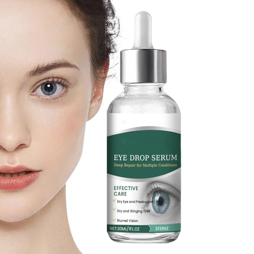 Gotas Oculares Calmantes,Gotas Refrescantes para los Ojos | Solución Lubricante en Cuentagotas para Niños, del Enrojecimiento, Uso Diurno y Nocturno, Rehidratación, Confort Visual