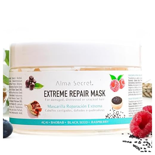 Alma Secret Extreme Repair - Mascarilla pelo reconstructora fibra capilar - tratamiento reparación capilar - apta Método Curly - Hialurónico Biotina Proteínas - Cabello dañado 250 ml