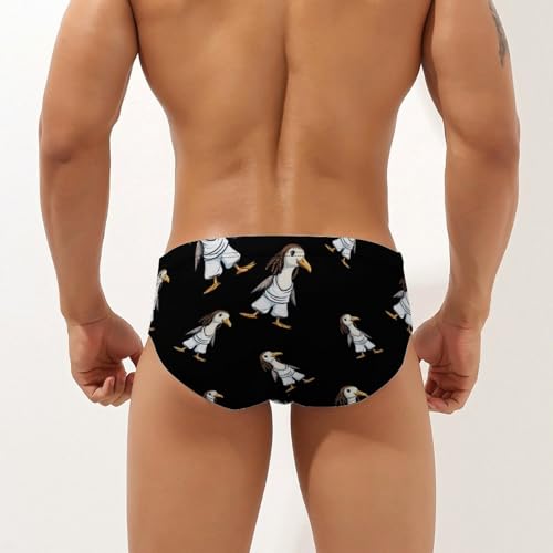Funny Gooses Mens Swim Briefs Bikini Sexy Low Rise Trunks Swimsuit Bathing Suit Beach2