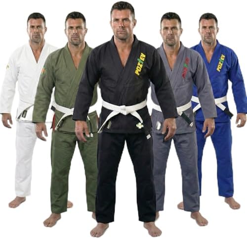Brazilian Jiu Jitsu Gi for Men & Women BJJ Gi Grappling Kimonos Preshrunk Lightweight Fabric Martial Arts Uniform