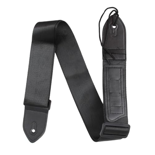 Correa de guitarra personalizable, correa de guitarra acústica, correa de cuero para guitarra acústica, guitarra eléctrica clásica, accesorios ajustables negros para instrumentos de cuerda