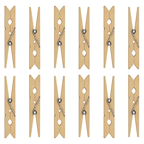 102 Pcs Wooden Pegs for Washing Line Strong & Durable Wooden Pegs Craft, DIY Projects & Photos - Ideal Clothes & Craft Pegs - UK's Traditional Eco Friendly Pegs