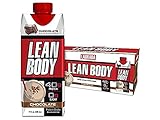 Lean Body Ready-to-Drink Chocolate Protein Shake, 40g Protein, Whey Blend, 0 Sugar, Gluten Free, 22 Vitamins & Minerals, (Recyclable Carton & Lid - Pack of 12) LABRADA