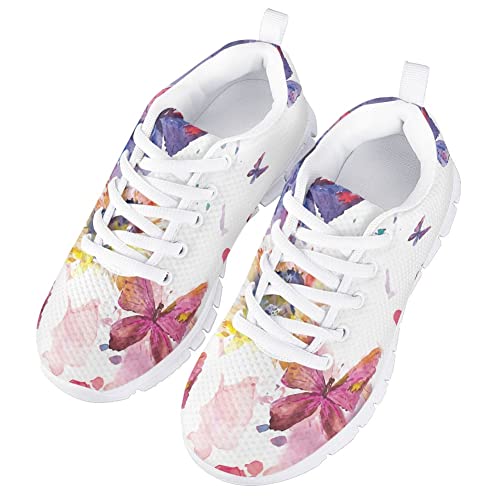 Girls' Sneakers Lovely Mesh Fitness Shoe Lightweight Tennis Shoes Athletic, Indoor Training Sneaker3