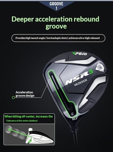 Lewy kierowca golfa dla mężczyzn, regulowane drewno tytanowe z węglem, High Rebound Graphite Hybrid Club Set 1/3/5 Wood, Anti Slice Design for Max Distance & Accuracy, zawiera osłonę głowy