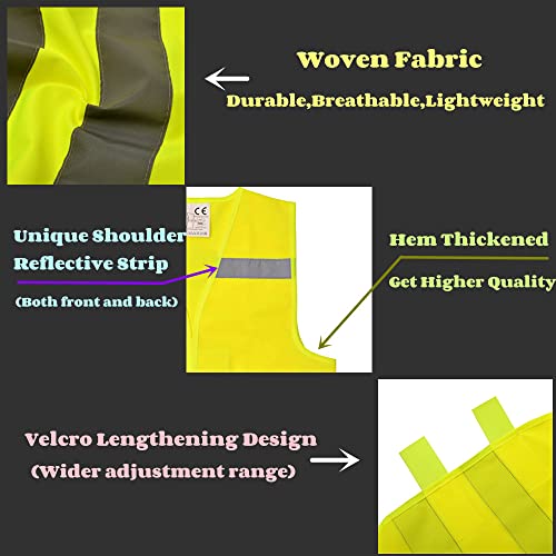 Idou Hi Vis Kids Safety Vest| Lightweight,Adjustable & Comfy |Toddler Safety Vest,Reflective Vest Kids,Toddler Construction Vest For Cycling & Running #TOP3