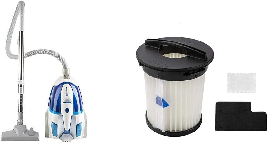 Vacmaster Bagless Canister Vacuum Portable Cyclonic Corded Vacuum Cleaner with Washable HEPA Filter & Automatic 16ft Cord Rewind Included 2.5L Dust Cup for Tiles, Hard Floor and Pet Hair