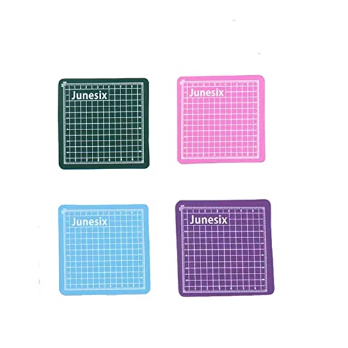 4PCS Mini Cutting Pad Self Healing Craft Mat Small Sewing Cutting Mat Non-Slip Mini Cut Board for Scrapbooking Quilting Sewing Accessories Green