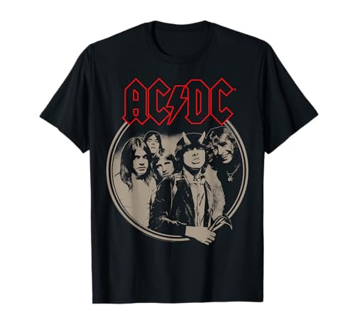 Image of AC/DC - Framed T-Shirt - Unisex-Adults & Kids - Black - Small - Short Sleeve - Classic Fit - Rock Music Fans