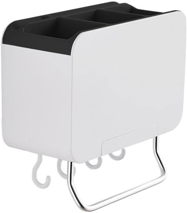 Kitchen Rack Wall Mounted Drainer With Mobile Phone Holder Towel Bar for Spoon Fork Chopsticks