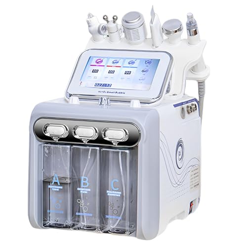 Máquina de belleza facial con oxígeno de hidrógeno 6 en 1, multifunción, dispositivo de cuidado facial facial con indicador LED, reducción de arrugas e hidratación, tratamiento de spa en casa (blanco) Máquina de belleza facial con oxígeno de hidrógeno 6 en 1, multifunción, dispositivo de cuidado facial facial con indicador LED, reducción de arrugas e hidratación, tratamiento de spa en casa (blanco)