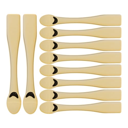 ULTECHNOVO 10 Cucharas Aplicadoras ABS para Crema Facial y Mascarilla Espátulas Reutilizables para Maquillaje Herramienta Ligera para Extracción de Cosméticos