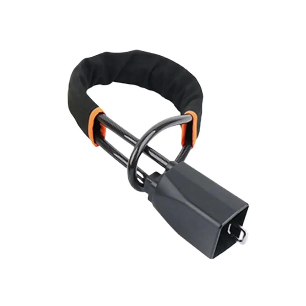 Cvndts C Steering Wheel Lock Ar Steering Wheel Anti-Theft Lock Seat Belt Buckle Retractable Steel Able Seat Belt Lock(C)
